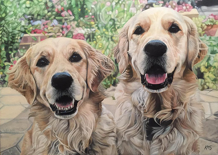 Retriever Oil on Canvas